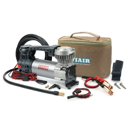 VIAIR - 00082 | VIAIR 88P SXS Portable Compressor / Tire Inflator With Twist-on Chuck | 120 PSI, 12 Volt Power Battery Clamps