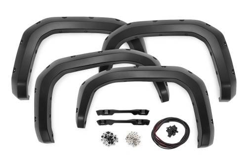 Rough Country - F-T12421-4Z0 | Rough Country Pocket Fender Flares For Toyota Tacoma 2WD/4WD (2024-2024) | Terra