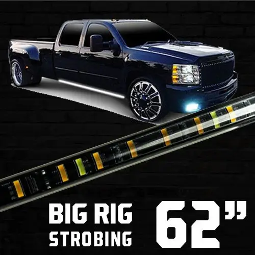 Recon Truck Accessories - 26414XS | Recon 62" Big Rig Strobing Light Kit LED in Selectable Amber or White