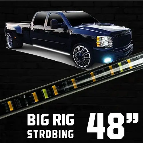 Recon Truck Accessories - 26413XS | Recon 48" Big Rig Strobing Light Kit LED in Selectable Amber or White