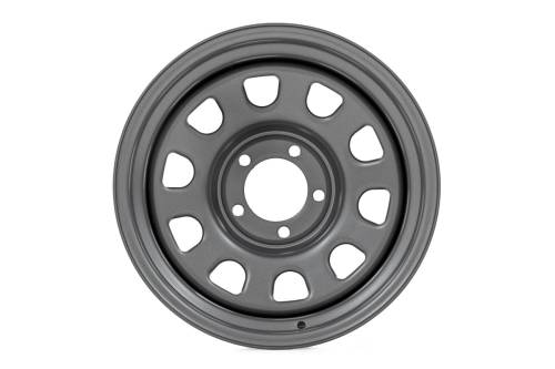 Rough Country - RC51-7873G | Rough Country Steel Wheel Gray | 17x9 | 5x5 | 3.30 Bore | -12