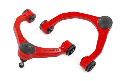 Rough Country - 51037RED | Rough Country Forged Aluminum Upper Control Arms For Ford F-150 (2021-2024) | Red Finish, OE Upgrade