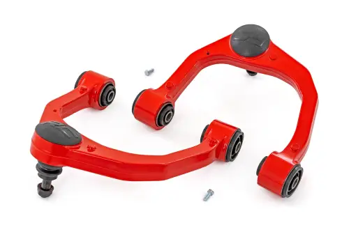 Rough Country - 74401RED | Rough Country Forged Upper Control Arms For Toyota 4Runner (2010-2023) / Tacoma (2005-2023) | OE Upgrade | Red Finish