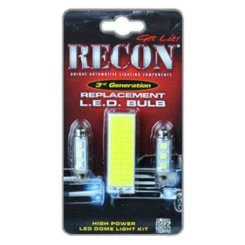 Recon Truck Accessories - 264163HP | Recon High Power LED Dome Light Replacement Set (1997-2003 F150 | 1999-2010 F250, F350 Super Duty)