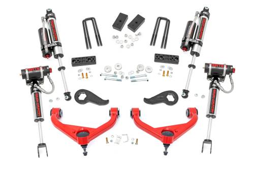 Rough Country - 97750RED | Rough Country 3 Inch Lift Kit | Vertex | w/ Overloads | Chevy/GMC 2500HD 2WD/4WD (2020-2025)