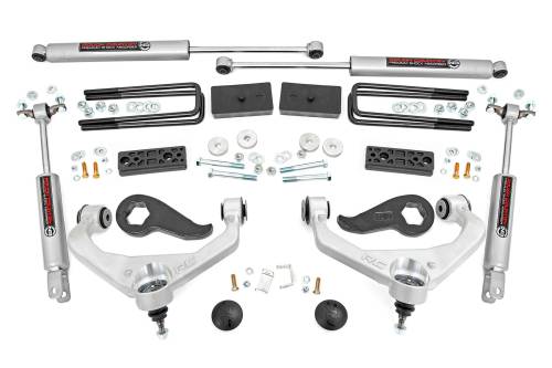 Rough Country - 97730 | Rough Country 3 Inch Lift Kit | w/ Overloads | Chevy Silverado & GMC Sierra 2500HD 2WD/4WD (2020-2025)