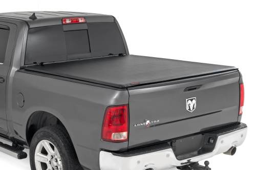 Rough Country - 42309550 | Rough Country Soft Roll Up Bed Cover (2009-2018 Ram 1500 Pickup 2WD/4WD | 5'7" Bed)