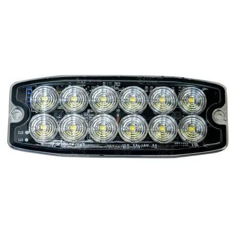 Recon Truck Accessories - 26426AM | Recon 12-LED 30 Function Ultra-Thin Strobe Light in Amber