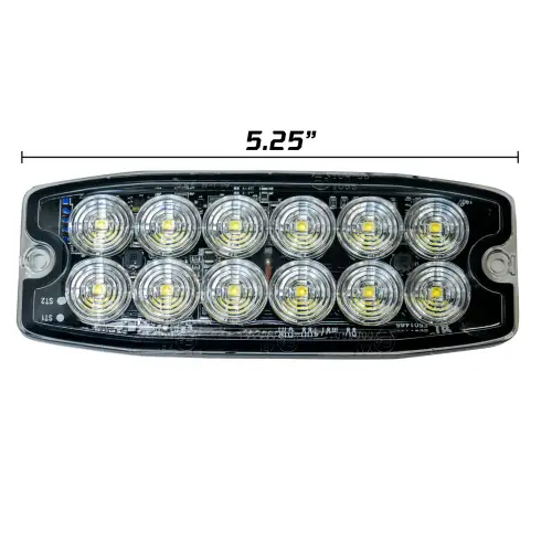 Recon Truck Accessories - 26426WH | Recon 12-LED 30 Function Ultra-Thin Strobe Light in White