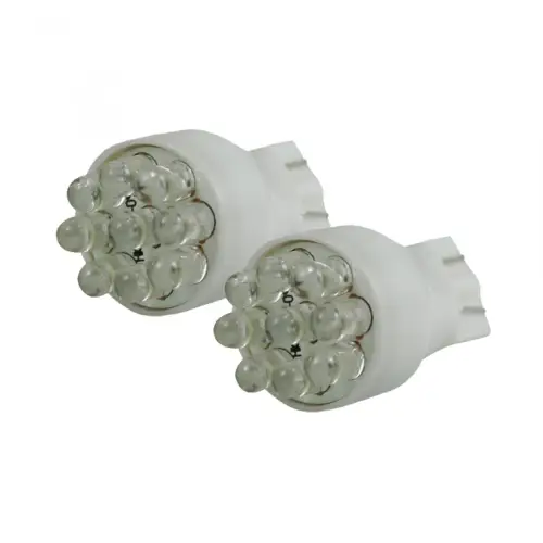 Recon Truck Accessories - 264203AM | Recon 921 T-15 Wedge Style Unidirectional 9 LED Bulbs in Amber