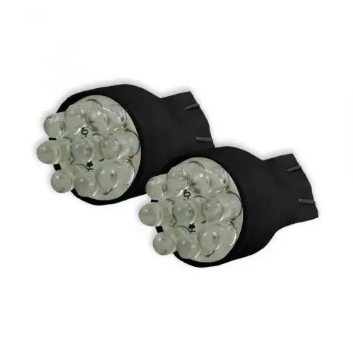 Recon Truck Accessories - 264203RD | Recon 921 T-15 Wedge Style Unidirectional 9 LED Bulbs in Red