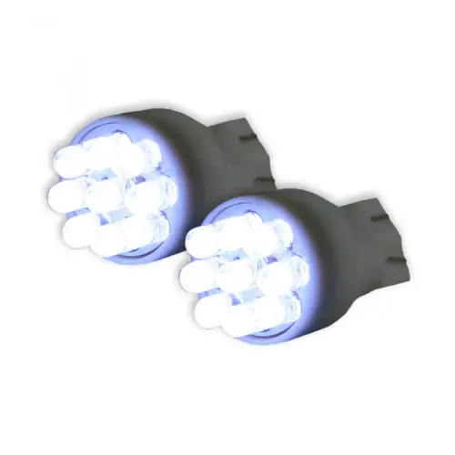 Recon Truck Accessories - 264203WH | Recon 921 T-15 Wedge Style Unidirectional 9 LED Bulbs in White