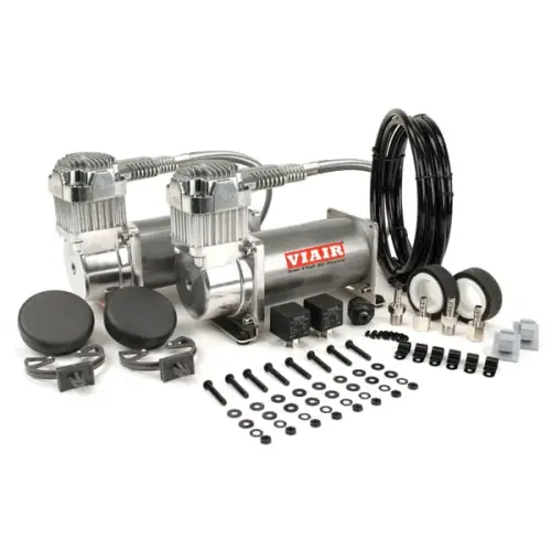 VIAIR - 38002 | VIAIR 380C Dual Performance Value Pack Air Compressor 12 Volt In Pewter | 200 PSI, Max Air Tank Size 10 Gallon