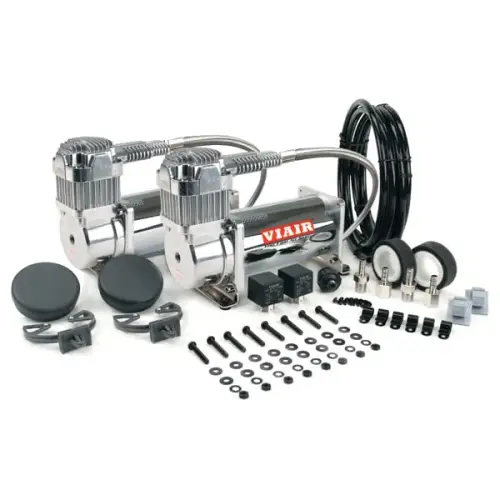 VIAIR - 38003 | VIAIR 380C Dual Performance Value Pack Air Compressor 12 Volt In Chrome | 200 PSI, Max Air Tank Size 10 Gallon