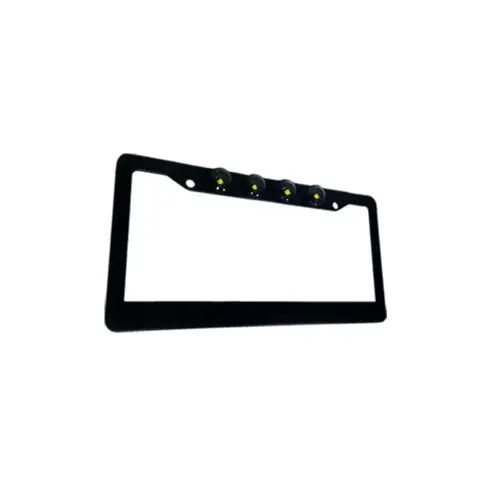 Recon Truck Accessories - 264310BK | Recon Black Aluminum License Plate Frame CREE LED