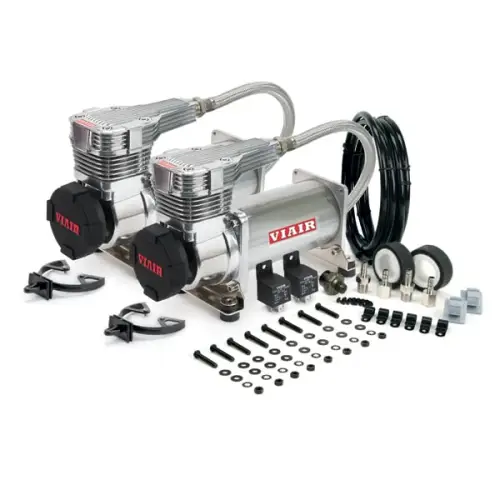 VIAIR - 42513 | VIAIR 425C Gen 2 Dual Performance Value Pack Air Compressor 12 Volt In Platinum | 175 PSI, Max Air Tank Size 10 Gallon