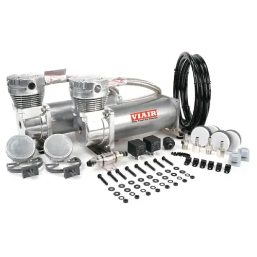 VIAIR - 48012 | VIAIR 480C Dual Performance Value Pack Air Compressor 12 Volt In Pewter | 200 PSI, Max Air Tank Size 10 Gallon