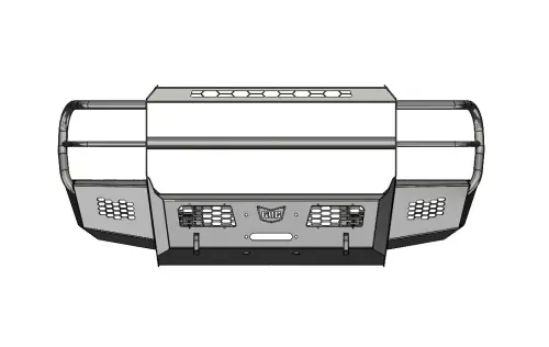 Flog Industries - FIFSS-F2555-1116F-FG | Frontier Series Bull Full Guard Front Bumper 2 Inch Receiver Tube NON Winch Compatible (2011-2016 F250, F350 Super Duty)