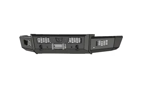 Flog Industries - FIFSS-F2555-2022F | Frontier Series Base Model Front Bumper 2 Inch Receiver Tube NON Winch Compatible (2020-2022 F250, F350 Super Duty)