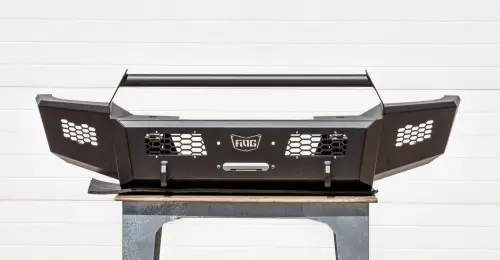 Flog Industries - FIFSS-D2535-1018F-BB  | Frontier Series Bull Bar Model Front Bumper 2 Inch Receiver Tube NON Winch Compatible (2010-2018 Ram 2500, 3500)