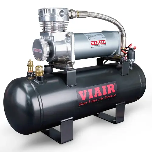 VIAIR - 20008 | VIAIR 200 PSI High Flow Air Source Compressor Kit 12 Volt | Includes 2.0 Gallon Air Tank