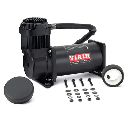 VIAIR - 400SB | VIAIR 400C VMS Air Compressor 12 Volt In Stealth Black | 150 PSI, Max Air Tank Size 5 Gallon