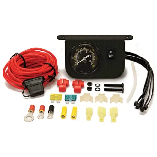 VIAIR - 10061 | VIAIR Illuminated Dash Panel Gauge Kit | 150 PSI, 20/30A, Black