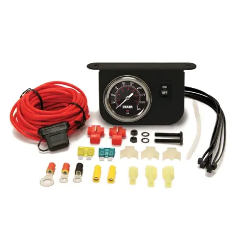 VIAIR - 20062 | VIAIR Illuminated Dash Panel Gauge Kit | 150 PSI, 30/40A, Black