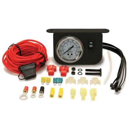 VIAIR - 20066 | VIAIR Illuminated Dash Panel Gauge Kit | 200 PSI, 30/40A, Black