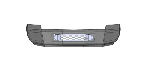 Flog Industries - FISD-C2535-0810F | Flog Steel Demon Series Base Front Bumper NO Parking Sensors (2008-2010 Silverado 2500 HD, 3500 HD)