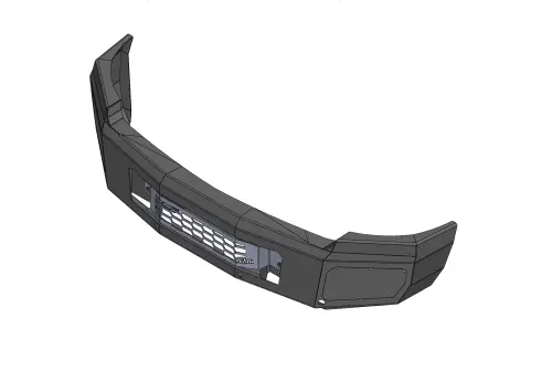 Flog Industries - FISD-C2535-1114F | Flog Steel Demon Series Base Front Bumper NO Parking Sensors (2011-2014 Silverado 2500 HD, 3500 HD)