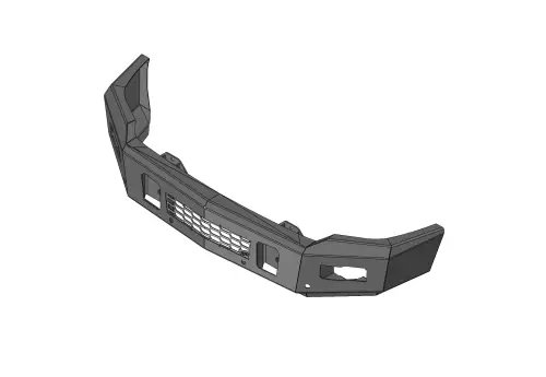 Flog Industries - FISDS-C1500-1415F | Flog Steel Demon Series Base Front Bumper (2014-2015 Silverado, Sierra 1500)