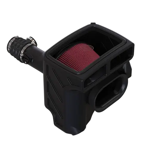 S&B Filters - 75-5211 | S&B Filters Cold Air Intake (2017-2024 Titan V8-5.6L) Oiled Cotton Cleanable Red