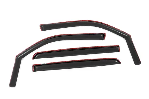 Rough Country - 841924 | Rough Country Side Window Deflectors In Channel Rain Guard For Ram 1500 (2019-2025) / 1500 TRX (2021-2024)