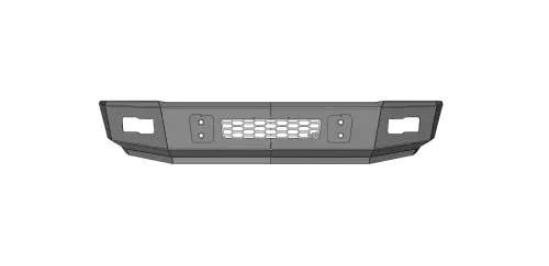 Flog Industries - FISDS-D2535-9402F | Flog Steel Demon Series Base Front Bumper (1994-2002 Ram 2500, 3500 Pickup)