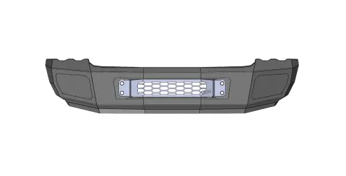 Flog Industries - FISD-D2535-0305F | Flog Steel Demon Series Base Front Bumper (2003-2005 Ram 2500, 3500 Pickup)