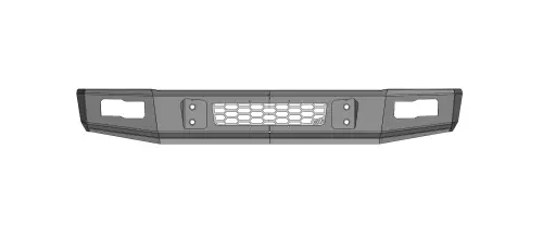 Flog Industries - FISDM-F2535-8086F | Flog Steel Demon Series Base Front Bumper (1980-1986 F250, F350 Pickup)