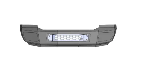 Flog Industries - FISD-F2535-0507F | Flog Steel Demon Series Base Front Bumper (2005-2007 F250, F350 Super Duty)