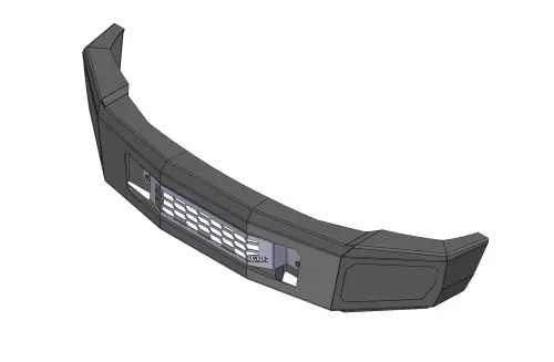 Flog Industries - FISD-F2535-0810F | Flog Steel Demon Series Base Front Bumper (2008-2010 F250, F350 Super Duty)