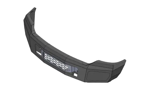 Flog Industries - FISD-F2535-1116F | Flog Steel Demon Series Base Front Bumper (2011-2016 F250, F350 Super Duty)