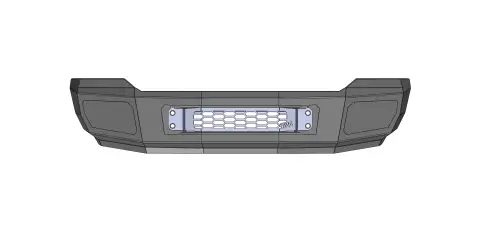 Flog Industries - FISD-F4555-1116F | Flog Steel Demon Series Base Front Bumper (2011-2016 F450, F550 Super Duty)