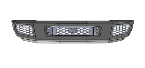 Flog Industries - FISD-F2535-2022F-S | Flog Steel Demon Series Base Front Bumper WITH Adaptive Cruise (2020-2022 F250, F350 Super Duty)