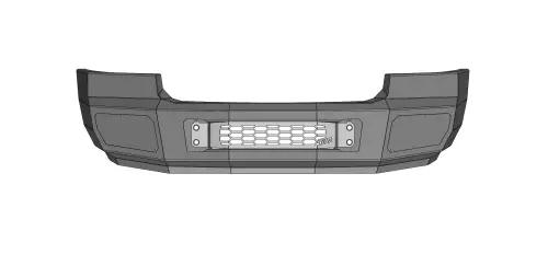 Flog Industries - FISD-G2535-0810F-S | Flog Steel Demon Series Base Front Bumper WITH Parking Sensors (2008-2010 Sierra 2500, 3500)