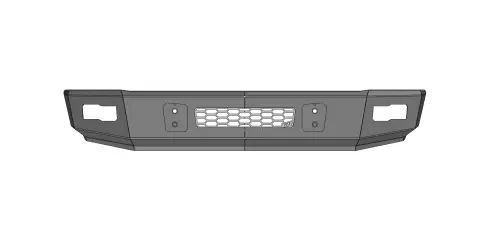 Flog Industries - FISDS-T1500-1421F-S | Flog Steel Demon Series Base Front Bumper WITH Parking Sensors (2014-2021 Tundra)