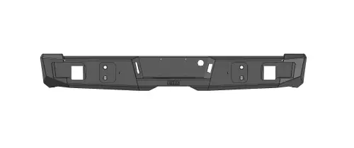 Flog Industries - FIDSS-C2535-0307R | Flog Steel Demon Series Base Rear Bumper (2003-2007 Silverado 2500, 3500)