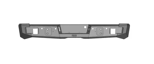 Flog Industries - FIDS-C2535-0810R | Flog Steel Demon Series Base Rear Bumper NO Parking Sensors (2008-2010 Silverado 2500, 3500)