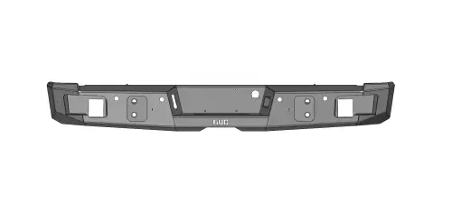 Flog Industries - FIDS-C2535-1519R | Flog Steel Demon Series Base Rear Bumper NO Parking Sensors (2015-2019 Silverado 2500, 3500)