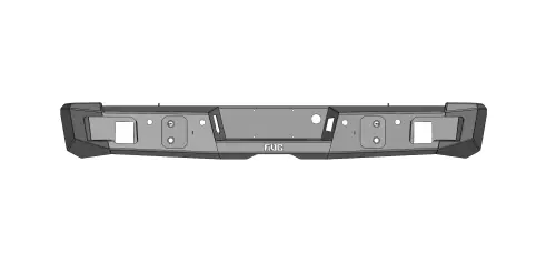 Flog Industries - FIDSS-C1500-1618R | Flog Steel Demon Series Base Rear Bumper NO Parking Sensors (2016-2018 Silverado 1500)