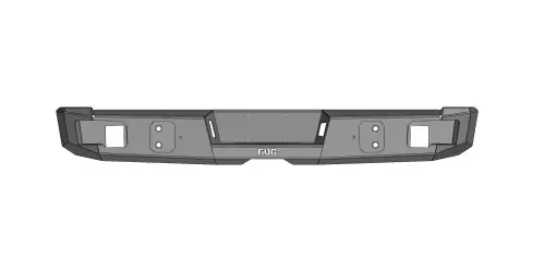 Flog Industries - FIDSS-D2535-9402R | Flog Steel Demon Series Base Rear  Bumper (1994-2002 Ram 2500, 3500 Pickup)