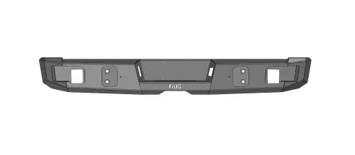 Flog Industries - FIDS-D2535-0305R | Flog Steel Demon Series Base Rear Bumper (2003-2005 Ram 2500, 3500 Pickup)